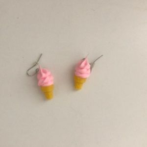 Pink Ice Cream Earrings